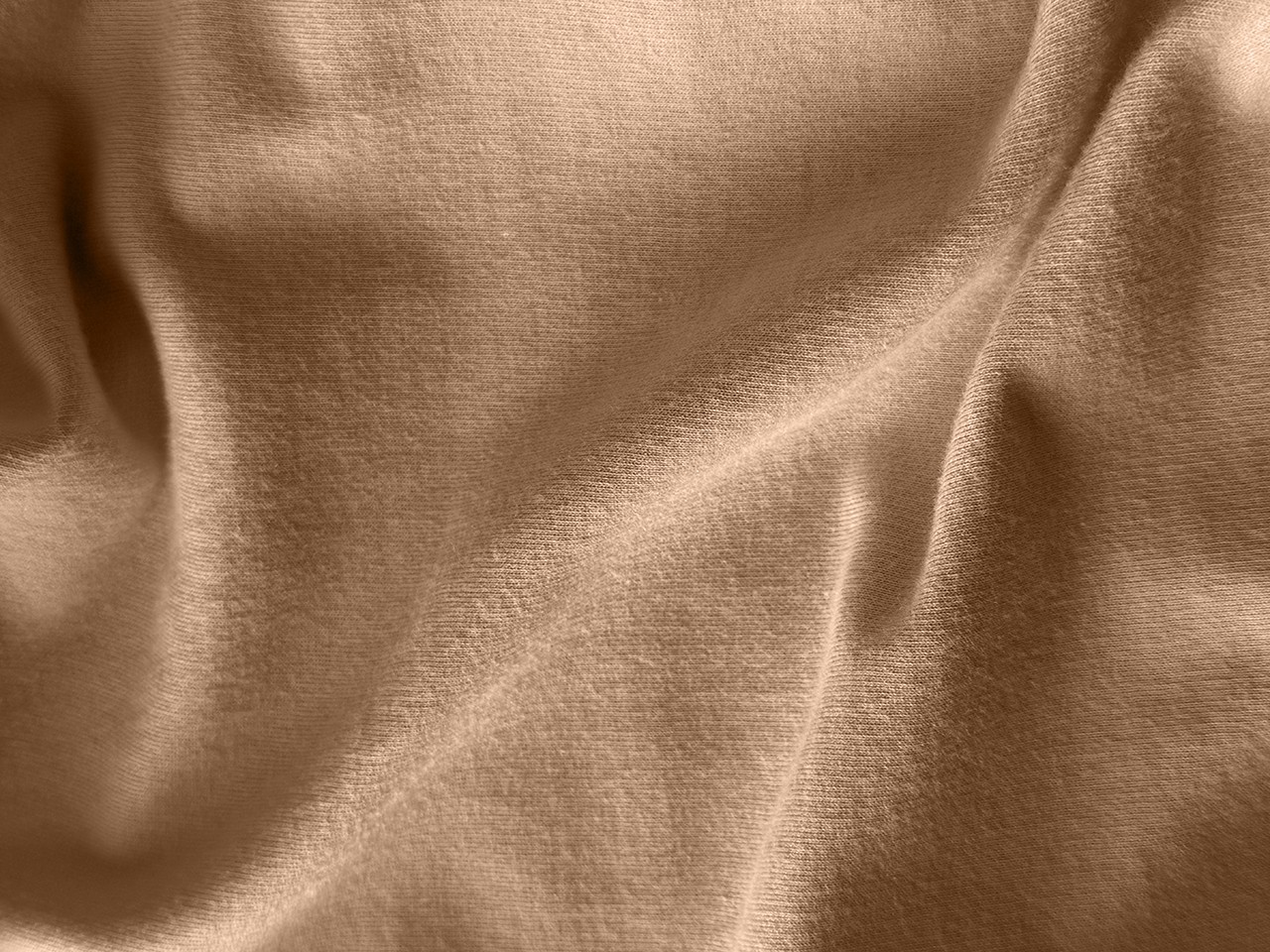 Photo of a macro photo of brown cotton fabric
